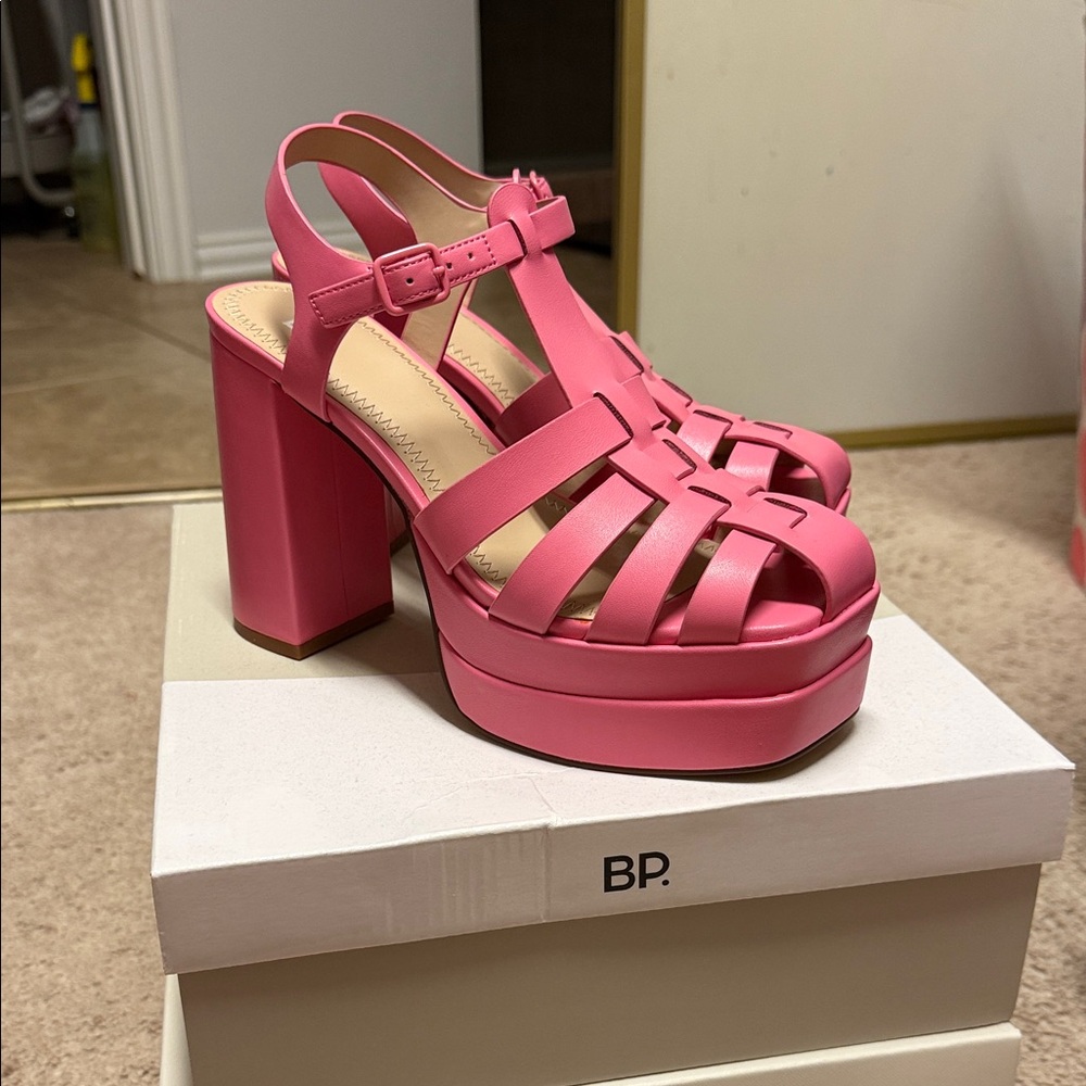BP Pink Platform Heels